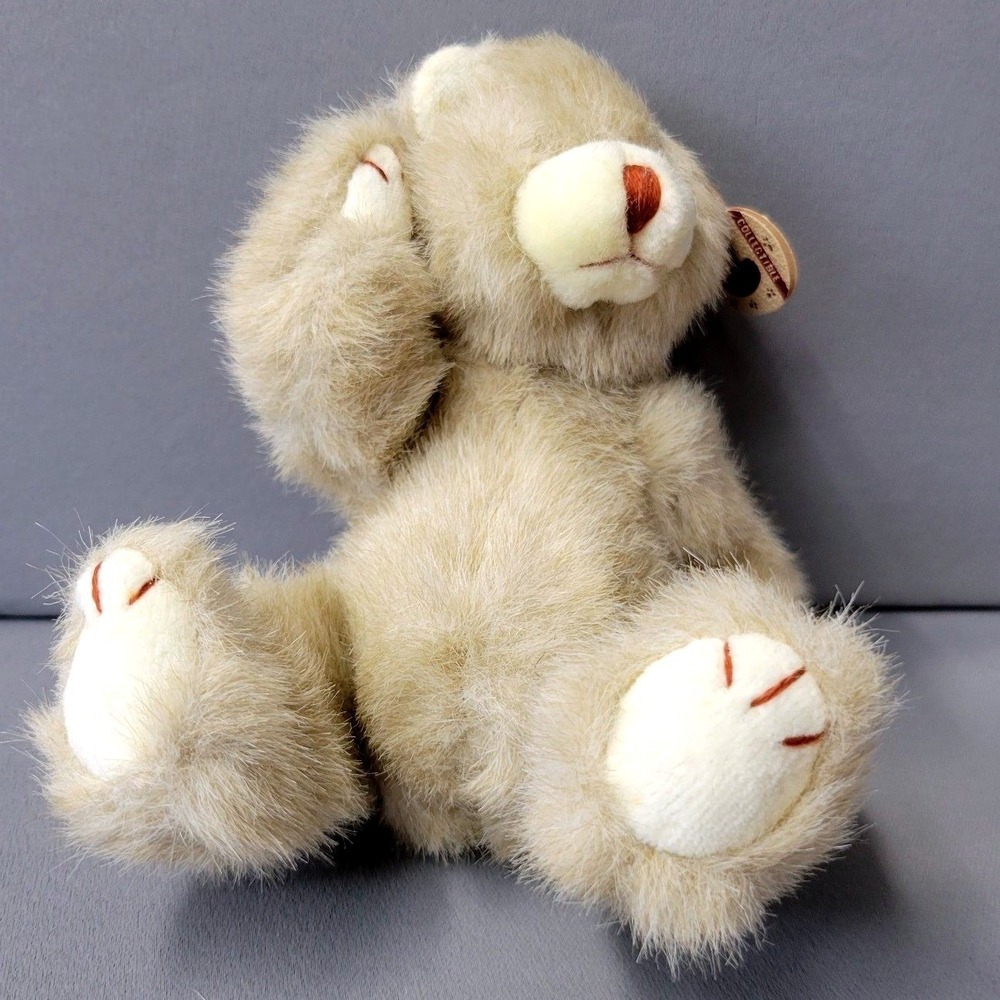 Ty Attic Treasures Dickens Plush Jointed Bear Vintage 1993 Tan Collectable